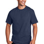 Port & Company Mens Core Cotton DTG Short Sleeve Crewneck T-Shirt - Navy Blue