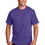 Port & Company Mens Core Cotton DTG Short Sleeve Crewneck T-Shirt - Purple