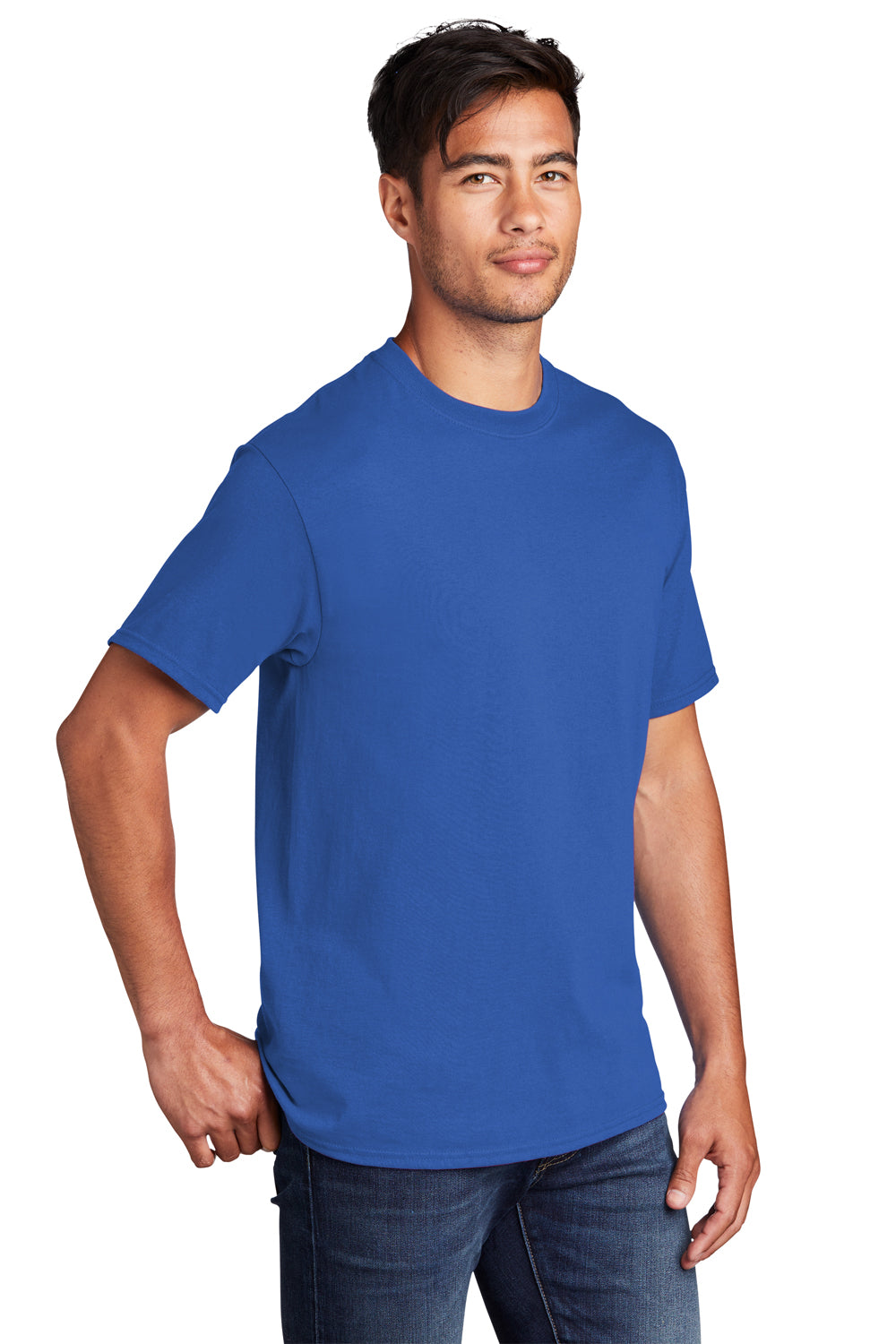 Port & Company PC54DTG Core Cotton DTG Short Sleeve Crewneck T-Shirt Royal Blue 3Q