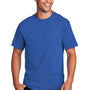 Port & Company Mens Core Cotton DTG Short Sleeve Crewneck T-Shirt - Royal Blue