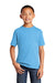 Port & Company PC54YDTG Core Cotton DTG Short Sleeve Crewneck T-Shirt Aquatic Blue Front