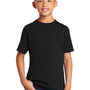 Port & Company Youth Core Cotton DTG Short Sleeve Crewneck T-Shirt - Jet Black