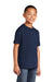 Port & Company PC54YDTG Core Cotton DTG Short Sleeve Crewneck T-Shirt Navy Blue 3Q
