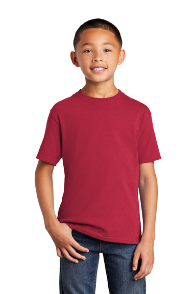 Port & Company PC54YDTG Core Cotton DTG Short Sleeve Crewneck T-Shirt Red Front