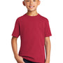 Port & Company Youth Core Cotton DTG Short Sleeve Crewneck T-Shirt - Red