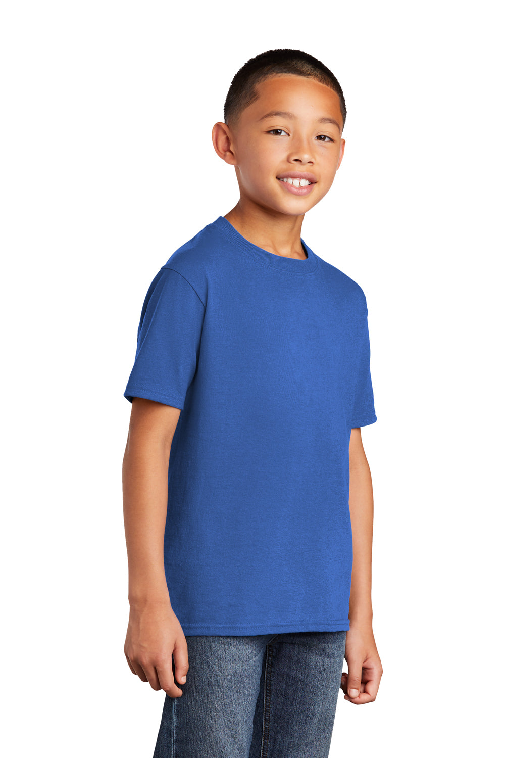 Port & Company PC54YDTG Core Cotton DTG Short Sleeve Crewneck T-Shirt Royal Blue 3Q