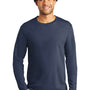 Port & Company Mens Bouncer Long Sleeve Crewneck T-Shirt - Navy Blue