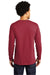 Port & Company Mens Bouncer Long Sleeve Crewneck T-Shirt Rich Red Side