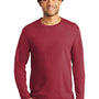 Port & Company Mens Bouncer Long Sleeve Crewneck T-Shirt - Rich Red