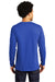 Port & Company Mens Bouncer Long Sleeve Crewneck T-Shirt True Royal Blue Side