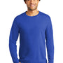 Port & Company Mens Bouncer Long Sleeve Crewneck T-Shirt - True Royal Blue