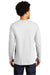 Port & Company Mens Bouncer Long Sleeve Crewneck T-Shirt White Side