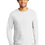 Port & Company Mens Bouncer Long Sleeve Crewneck T-Shirt - White
