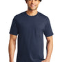 Port & Company Mens Bouncer Short Sleeve Crewneck T-Shirt w/ Pocket - Navy Blue