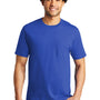 Port & Company Mens Bouncer Short Sleeve Crewneck T-Shirt w/ Pocket - True Royal Blue