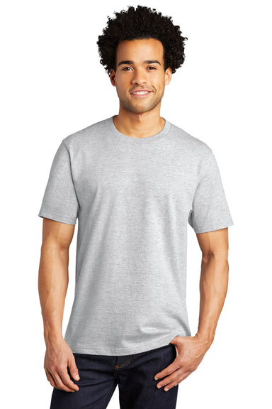 Port & Company Mens Bouncer Short Sleeve Crewneck T-Shirt Ash Grey Front
