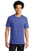 Port & Company Mens Bouncer Short Sleeve Crewneck T-Shirt Blue Iris Front