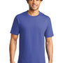 Port & Company Mens Bouncer Short Sleeve Crewneck T-Shirt - Blue Iris