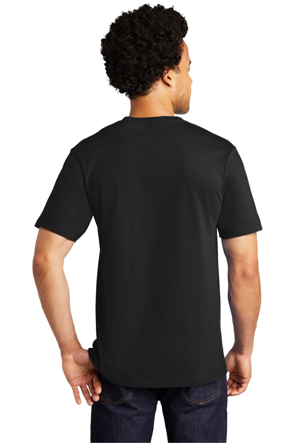 Port & Company Mens Bouncer Short Sleeve Crewneck T-Shirt Deep Black Side
