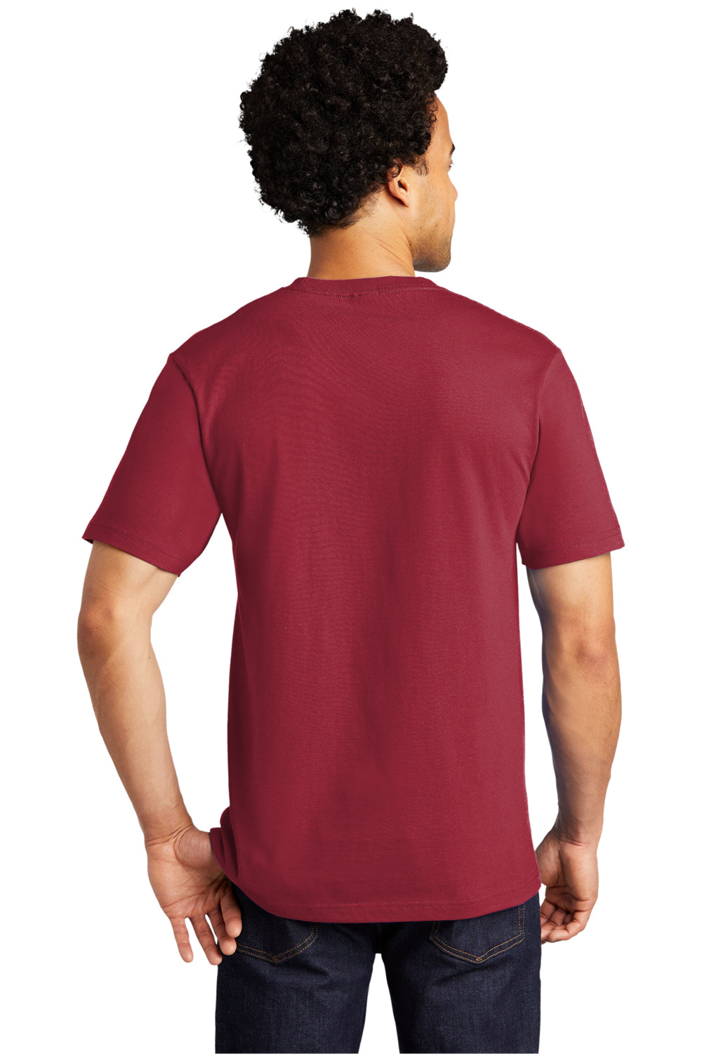 Port & Company Mens Bouncer Short Sleeve Crewneck T-Shirt Rich Red Side
