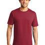 Port & Company Mens Bouncer Short Sleeve Crewneck T-Shirt - Rich Red