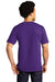 Port & Company Mens Bouncer Short Sleeve Crewneck T-Shirt Team Purple Side