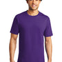 Port & Company Mens Bouncer Short Sleeve Crewneck T-Shirt - Team Purple