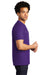 Port & Company Mens Bouncer Short Sleeve Crewneck T-Shirt Team Purple Side