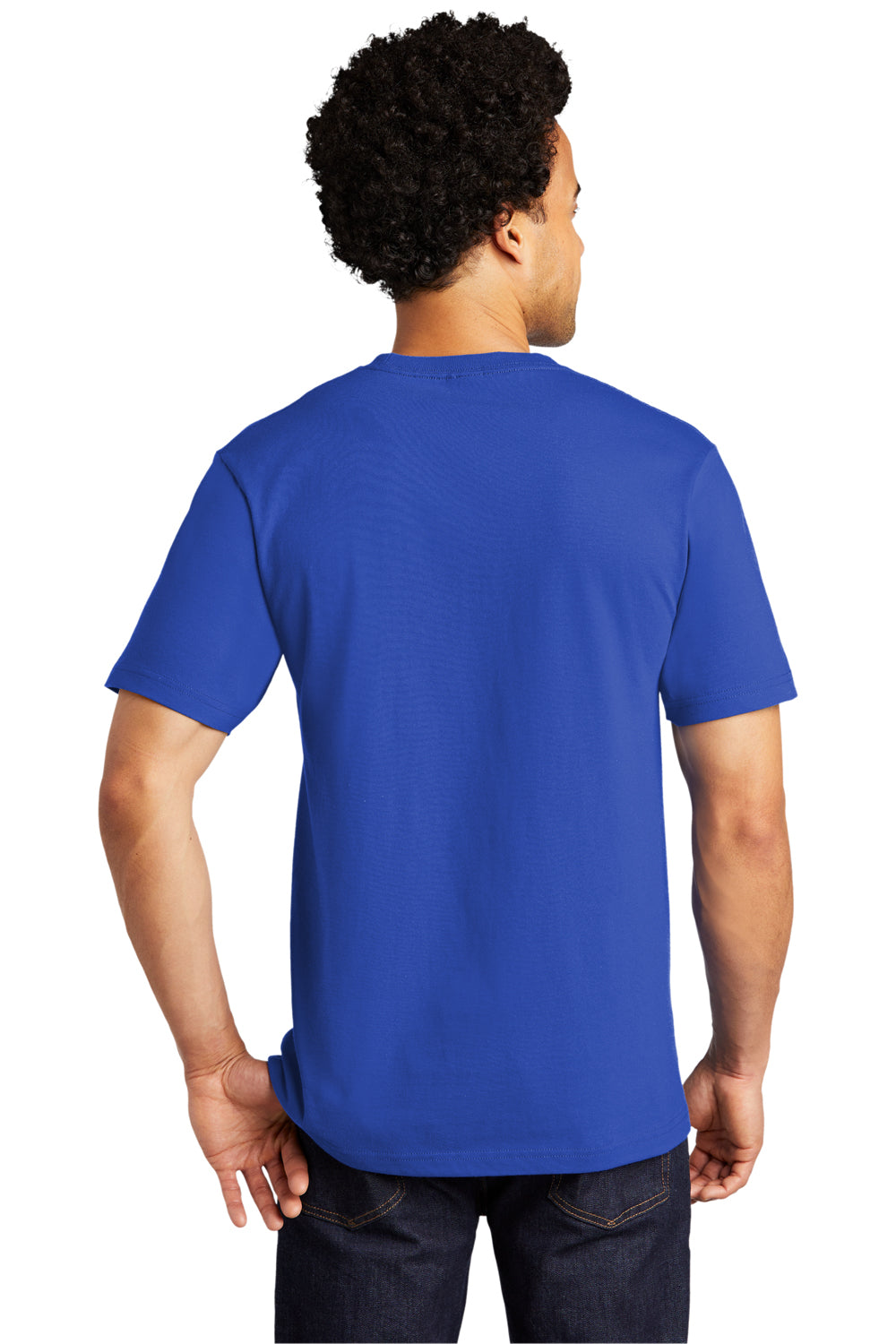 Port & Company Mens Bouncer Short Sleeve Crewneck T-Shirt True Royal Blue Side