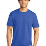 Port & Company Mens Bouncer Short Sleeve Crewneck T-Shirt - Heather True Royal Blue