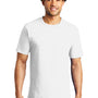 Port & Company Mens Bouncer Short Sleeve Crewneck T-Shirt - White