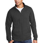 Port & Company Mens Core Fleece Full Zip Sweatshirt - Heather Dark Grey