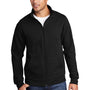 Port & Company Mens Core Fleece Full Zip Sweatshirt - Jet Black