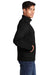 Port & Company Mens Core Fleece Full Zip Sweatshirt Jet Black Side