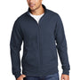 Port & Company Mens Core Fleece Full Zip Sweatshirt - Navy Blue