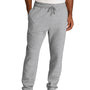 Port & Company Mens Core Fleece Jogger Sweatpants w/ Pockets - Heather Grey