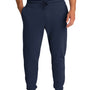 Port & Company Mens Core Fleece Jogger Sweatpants w/ Pockets - Navy Blue