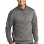 Port & Company Mens Core Fleece 1/4 Zip Sweatshirt - Heather Graphite Grey