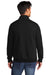 Port & Company Mens Core Fleece 1/4 Zip Sweatshirt Jet Black Side