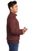 Port & Company Mens Core Fleece 1/4 Zip Sweatshirt Maroon Side