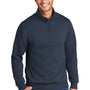 Port & Company Mens Core Fleece 1/4 Zip Sweatshirt - Navy Blue