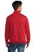 Port & Company Mens Core Fleece 1/4 Zip Sweatshirt Red Side