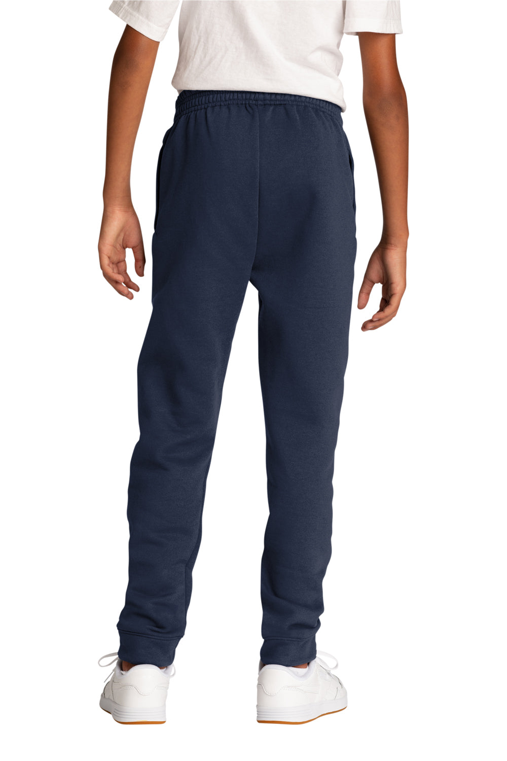 Port & Company PC78YJ Core Fleece Jogger Sweatpants w/ Pockets Navy Blue Back