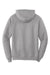 Port & Company PC79H Mens Fleece Hooded Sweatshirt Hoodie Heather Grey Flat Back