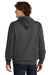 Port & Company PC79H Mens Fleece Hooded Sweatshirt Hoodie Heather Dark Grey Back
