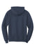 Port & Company PC79H Mens Fleece Hooded Sweatshirt Hoodie Navy Blue Flat Back