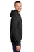 Port & Company PC90H/PC90HT Mens Essential Fleece Hooded Sweatshirt Hoodie Heather Black SIde