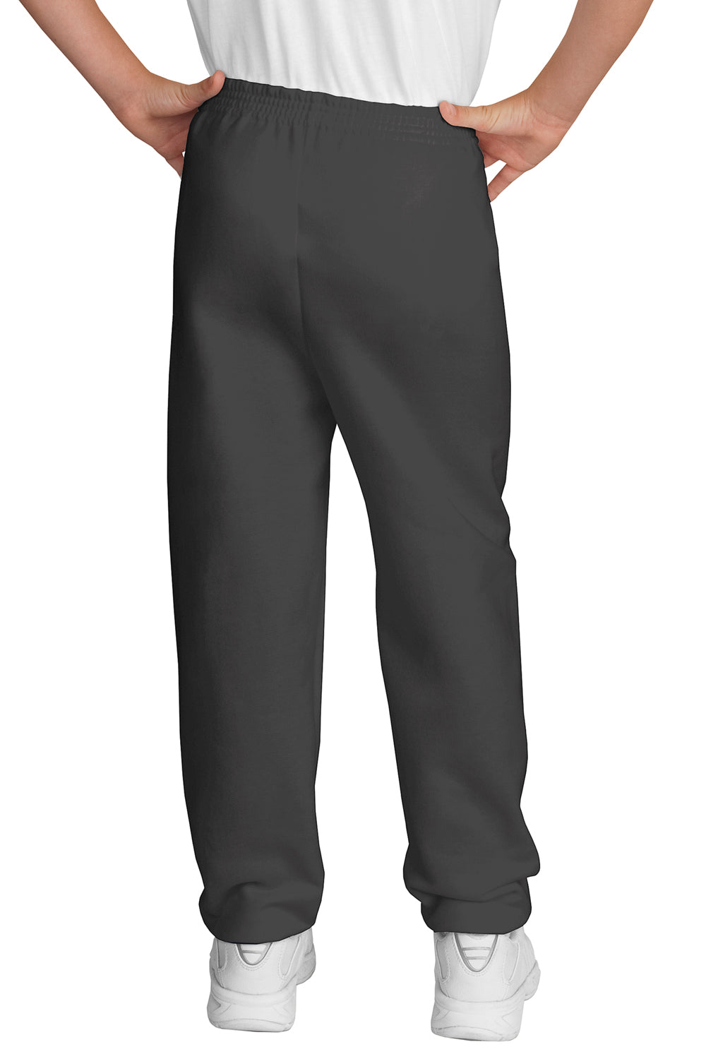 Port & Company PC90YP Core Fleece Sweatpants Charcoal Grey Back