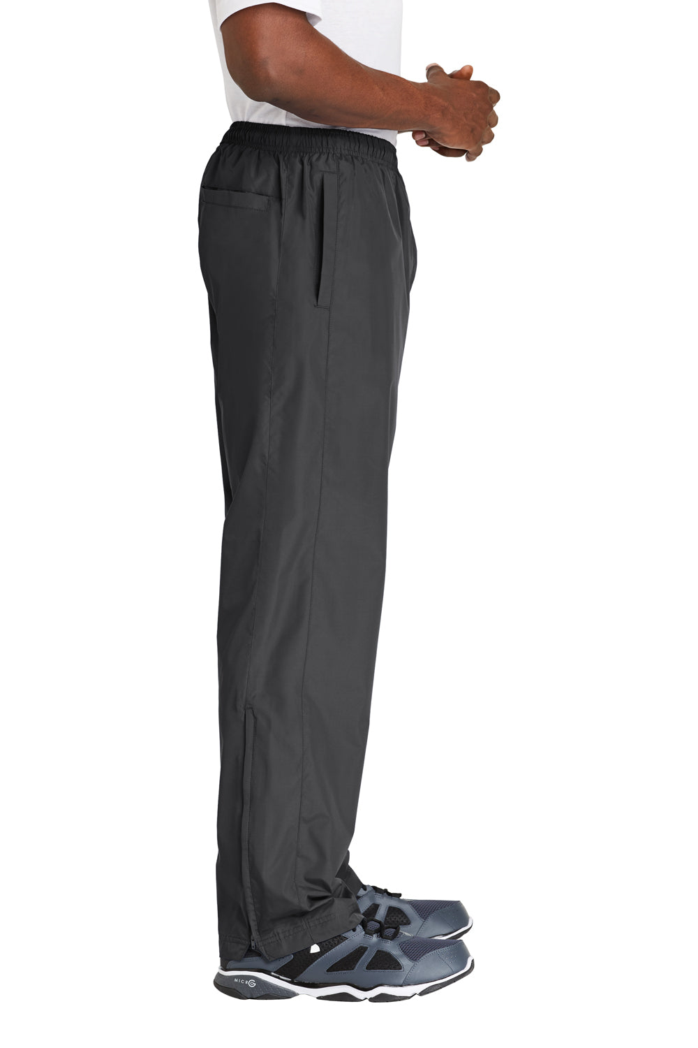 Sport-Tek PST74 Wind Pants w/ Pockets Graphite Grey Side
