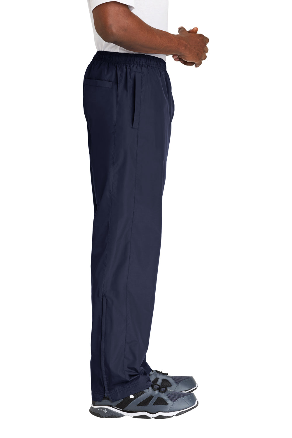 Sport-Tek PST74 Wind Pants w/ Pockets True Navy Blue Side